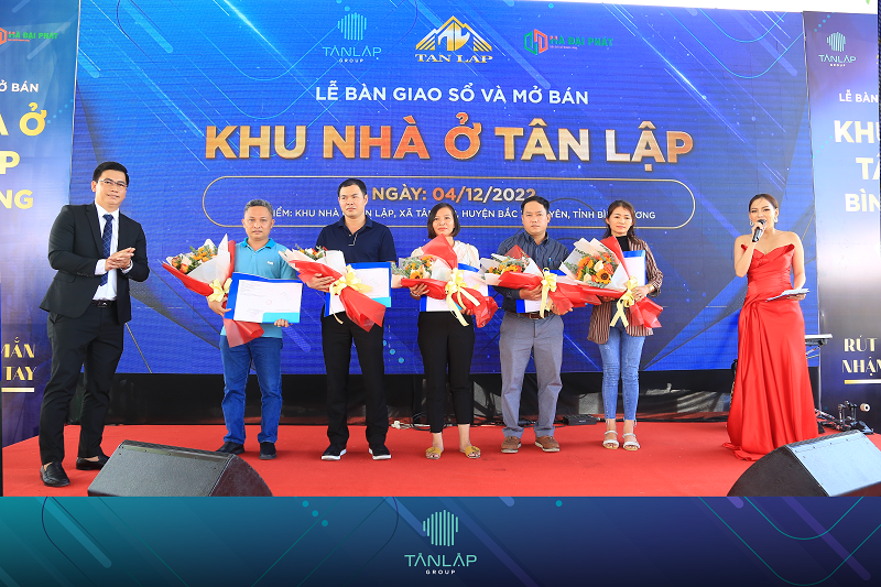 lễ bàn giao sổ Tân Lập